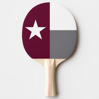 Kastanienbraune Texas-Flagge Tischtennis Schläger