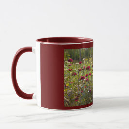 Kastanienbraune Wildblumen Tasse