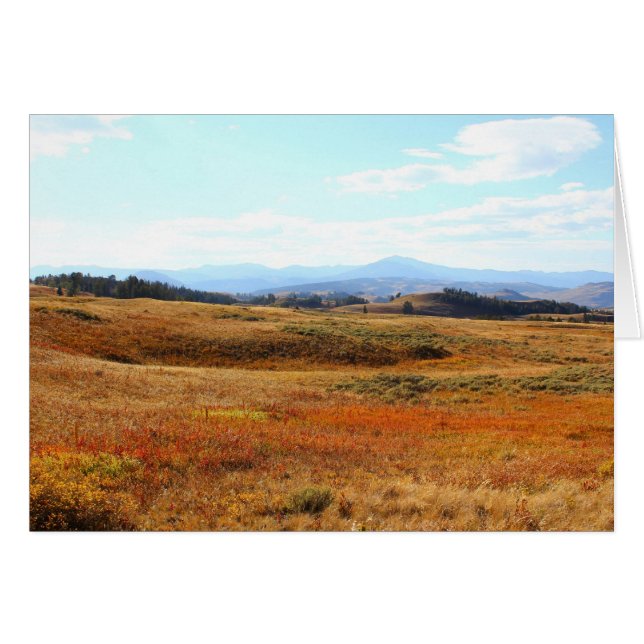 Kastanienbraune Yellowstone-Landschaft (Vorderseite (Horizontal))