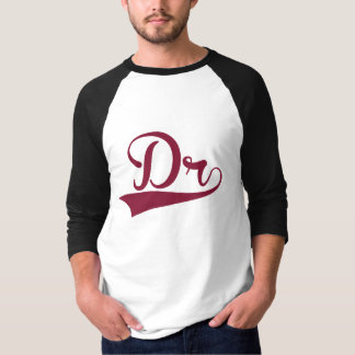 Kastanienbrauner und weißer Doktor Long Sleeved T-Shirt