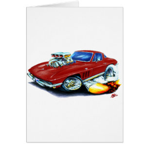 Kastanienbraunes Auto 1965 Korvette