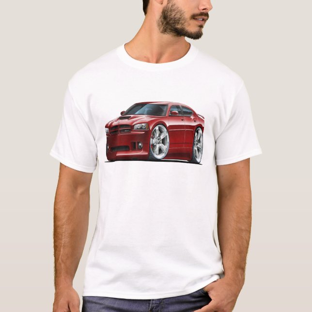 Kastanienbraunes Auto 2006-10 des Ladegerät-SRT8 T-Shirt (Vorderseite)