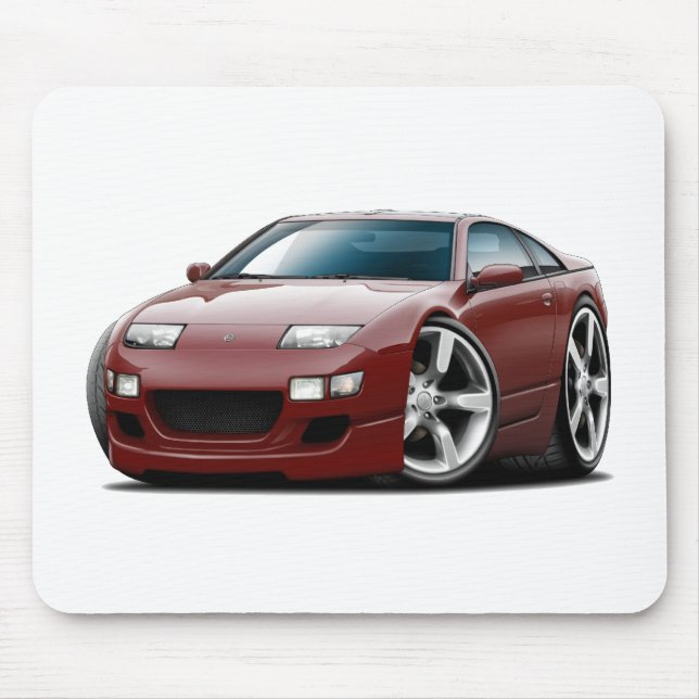 Kastanienbraunes Auto Nissans 300ZX Mousepad (Vorne)
