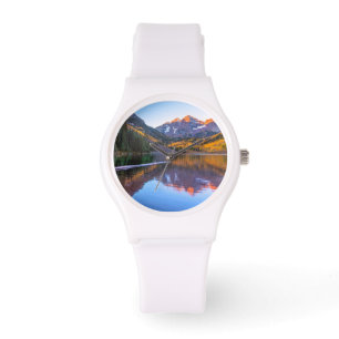 Kastanienbraunes Glühen Bell Alpen Armbanduhr
