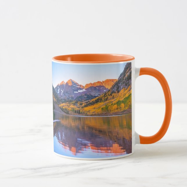 Kastanienbraunes Glühen Bell Alpen Tasse (Rechts)