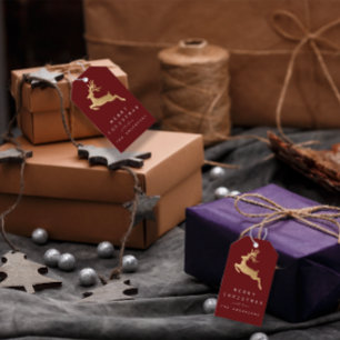 Kastanienbraunes Goldren Geschenkanhänger
