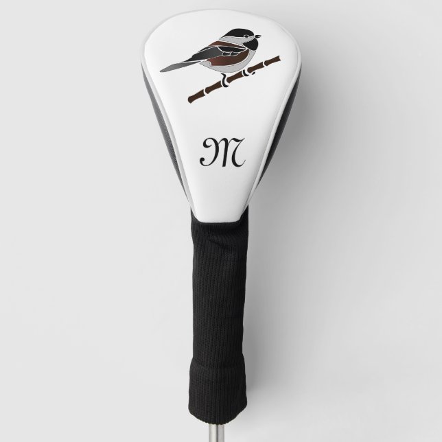Kastaniengegarte Chickadee Bird Golf Headcover (Vorderseite)