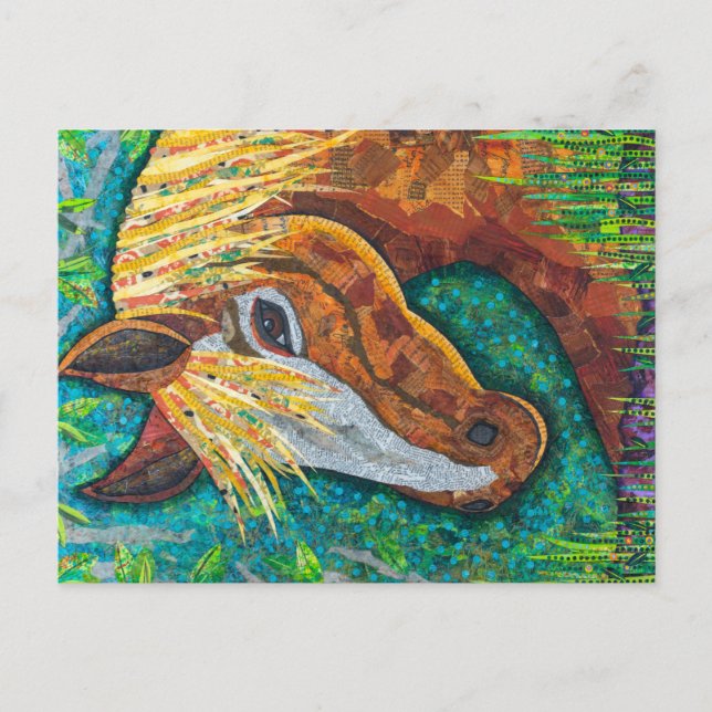 Kastanienpferd Postkarte (Vorderseite)