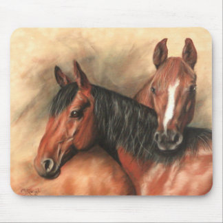 Kastanienpferde Mousepad