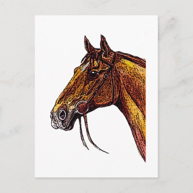 Kastanienrostink Postkarte (Vorderseite)