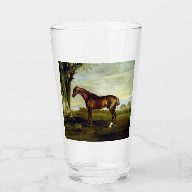 Kastanienrutsche in einer Landschaft (George Stubb Glas (Vorderseite)