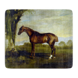 Kastanienrutsche in einer Landschaft (George Stubb Schneidebrett