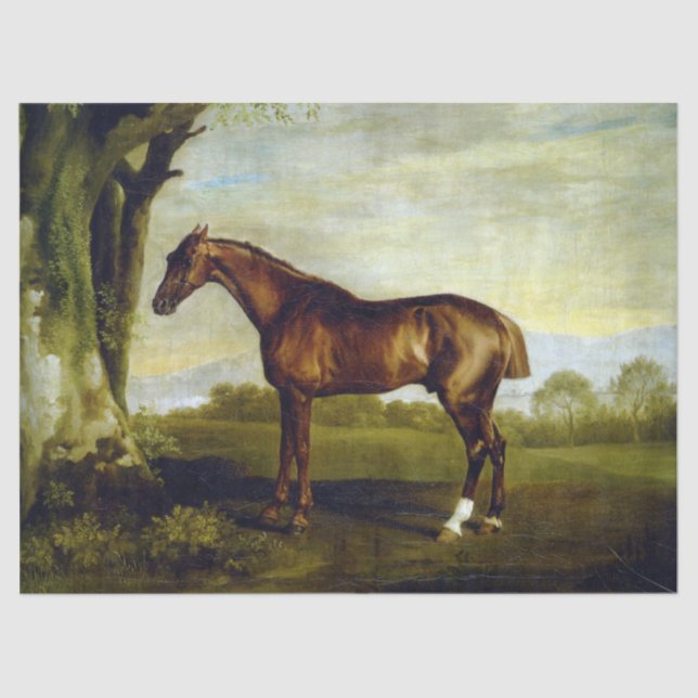 Kastanienrutsche in einer Landschaft (George Stubb Seidenpapier (Vorderseite)