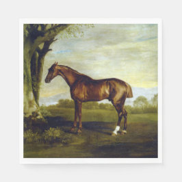 Kastanienrutsche in einer Landschaft (George Stubb Serviette