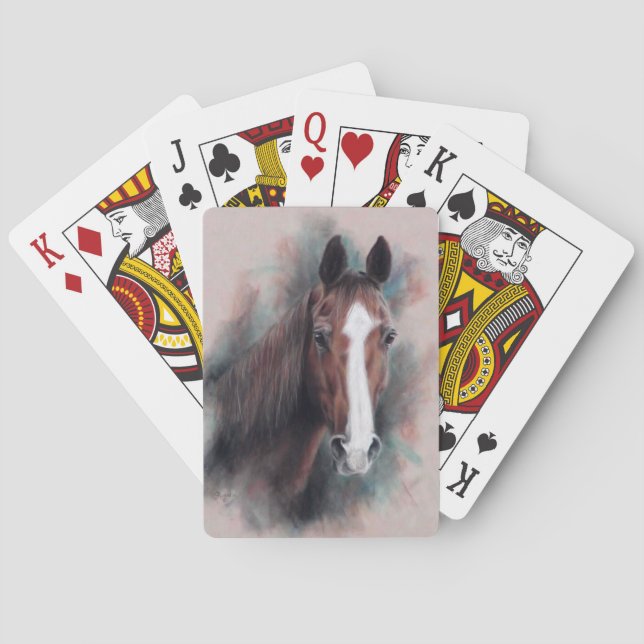 Kastanienviertel Pferdekopf Spielkarten (Rückseite)