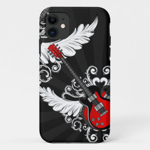 Kasten der Rock'n'Roll-Vintager Winged Gitarren Case-Mate iPhone Hülle