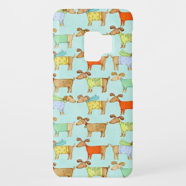 Kasten Hündchen-Liebhaber-Samsung-Galaxie-S9 Case-Mate Samsung Galaxy Hülle (Rückseite)