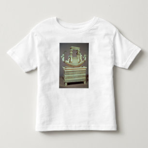 Kasten mit einem Boot verziert mit zwei Köpfen Kleinkind T-shirt