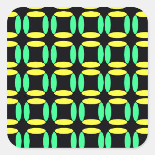 Kästen Quadratischer Aufkleber