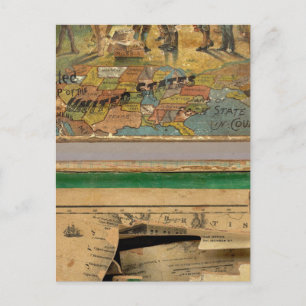 Kasten zergliederte Karte, Vereinigte Staaten Postkarte