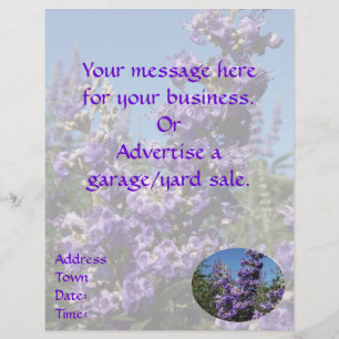 Kastenbaum Purple Flowers Flyer