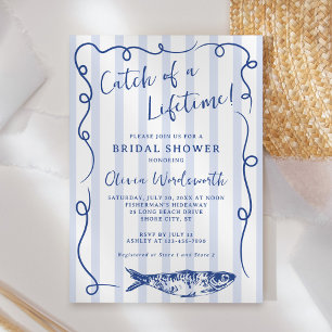 Kastenfisch Whimsical Doodle Brautparty Einladung