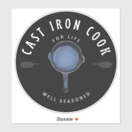 Kastenkoch für das Leben gut gesäubert Aufkleber