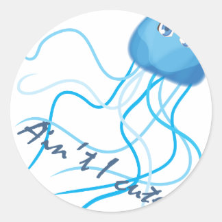 Kastenqualle: Ist ich nicht niedlich? Runder Aufkleber