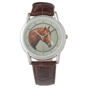 Kastnut Morgan Horse Sage Green Armbanduhr