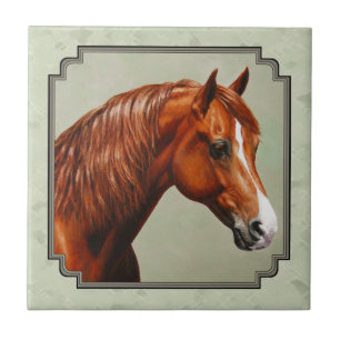 Kastnut Morgan Horse Sage Green Fliese
