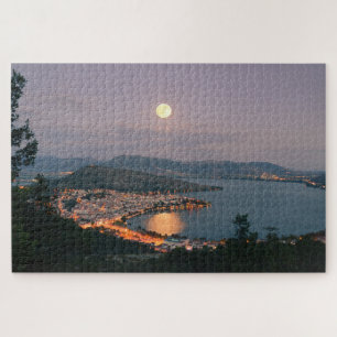 Kastoria See Mond Griechenland Puzzle