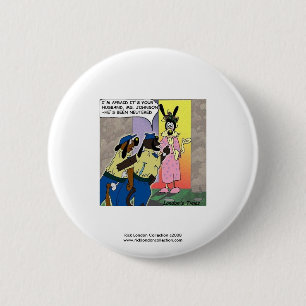 Kastrierter Hund Lustiger Cartoon Neuheit Knopf Button