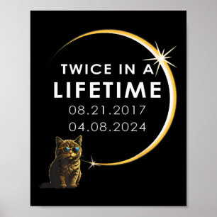 Kat 2024 Gesamtsolarauskälte zweimal in einer Lebe Poster