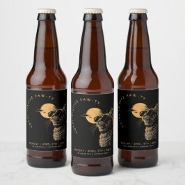Kat 2024 Gesamtsolarauskitzel Party Invi anzeigen Bierflaschenetikett