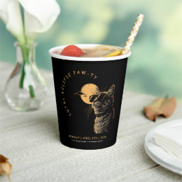 Kat 2024 Gesamtsolarauskitzel Party Invi anzeigen Pappbecher