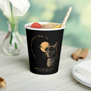 Kat 2024 Gesamtsolarauskitzel Party Invi anzeigen Pappbecher