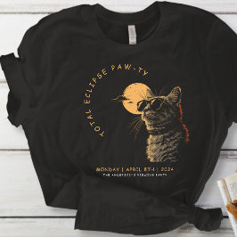 Kat 2024 Gesamtsolarauskitzel Party Invi anzeigen T-Shirt