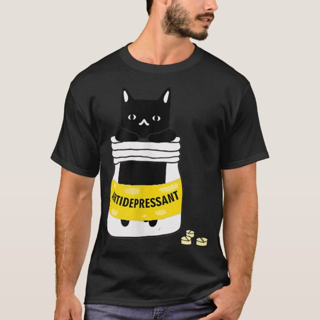 Kat Antidepressiv T-Shirt (Vorderseite)