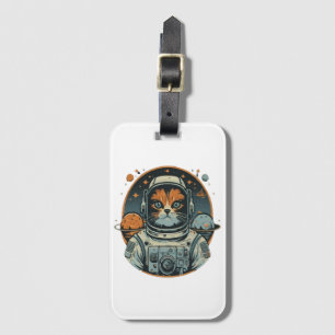 Kat-Astronaut auf Asteroiden Gepäckanhänger