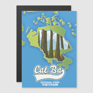 Kat Ba Nationalpark Vietnam Reisekarte  Magnetkarte