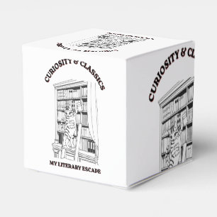 Kat Bibliothekar Ästhetik Kunst Poster  Geschenkschachtel