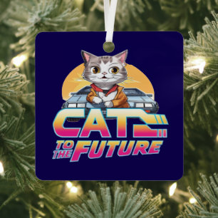 Kat in die Zukunft Ornament Aus Metall