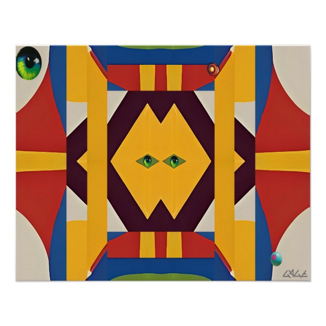 Kat - Ken Gage Abstrakt Poster (Vorderseite)