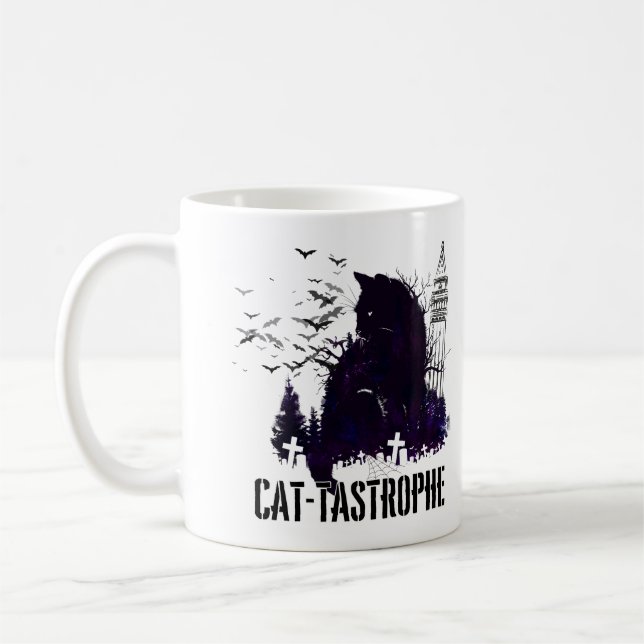 Kat-leckrophe - Eine gotische Geschichte.w Kaffeetasse (Links)