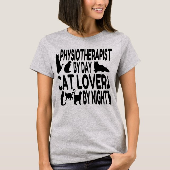 Kat Lover Physiotherapeut T-Shirt (Vorderseite)
