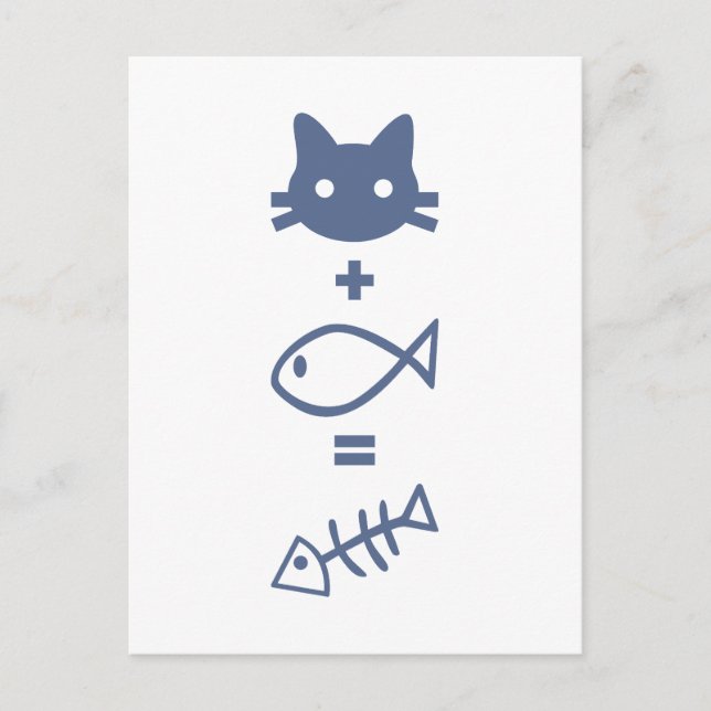 Kat-Mathematik Postkarte (Vorderseite)