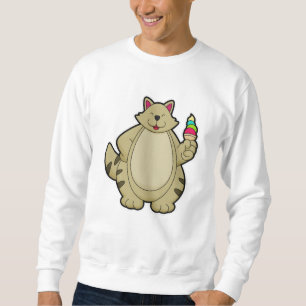 Kat mit Waffeleis Sweatshirt
