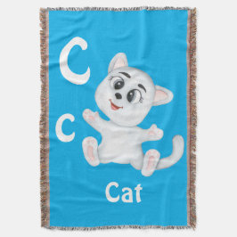 Kat personalisieren ABC: Letter C - Name hinzufüge Decke