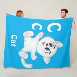 Kat personalisieren ABC: Letter C - Name hinzufüge Fleecedecke