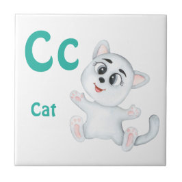 Kat personalisieren ABC: Letter C - Name hinzufüge Fliese
